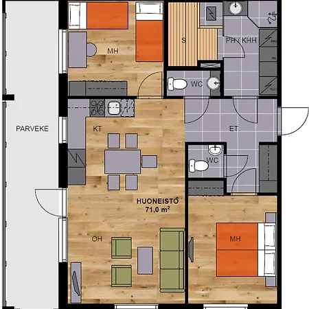 Vuokatin Aateli Royal Apartmán *